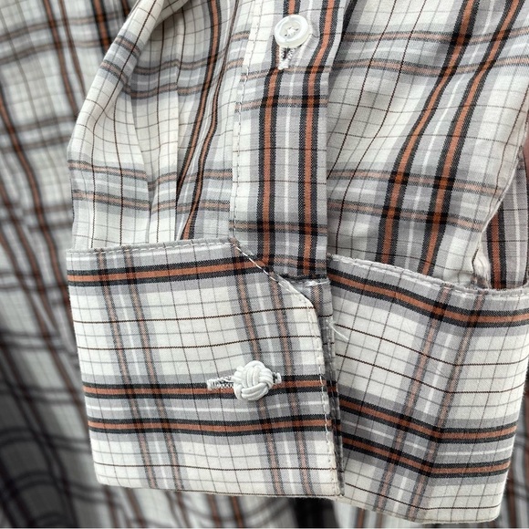 Stacy Adams Plaid Normcore Eclectic Grandpa Button Down Shirt Size 19 37/37 - Picture 4 of 10